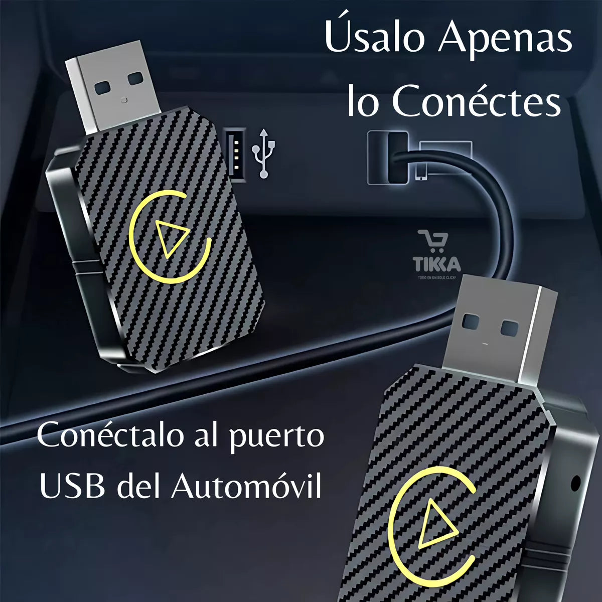 ¡EXCLUSIVO! ADAPTADOR CARPLAY INALAMBRICO