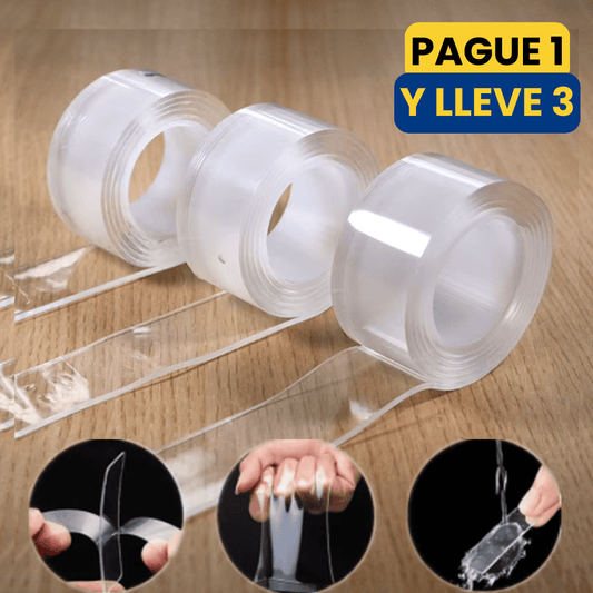 ¡PROMO 3X1! GripForce© Cinta Doble Faz Lavable y reutilizable