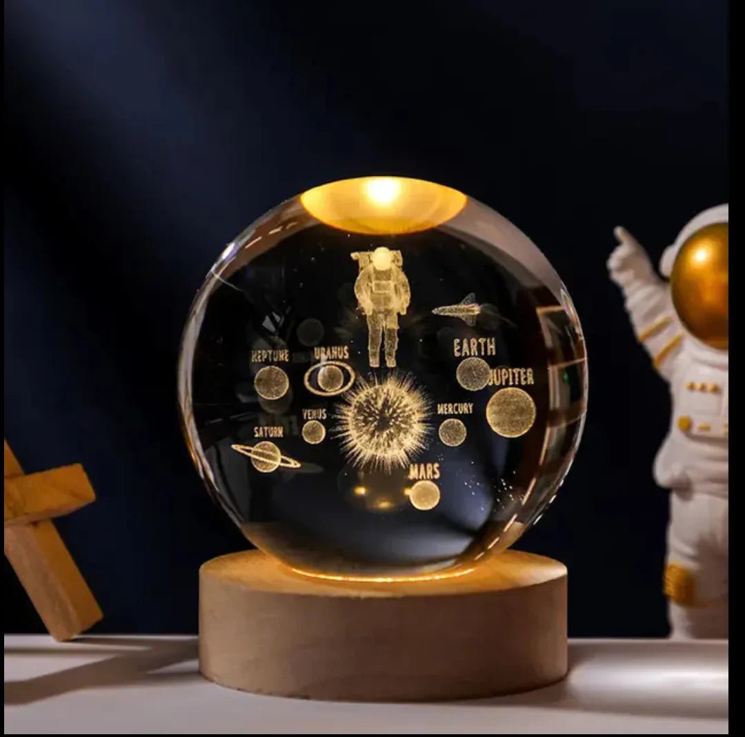 Lámpara de Cristal Templado 3D