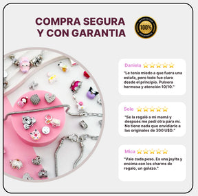 [ 2 x 1 ] Pulsera Importada + 20 Charms de REGALO | Liquidación 50% OFF HOY !